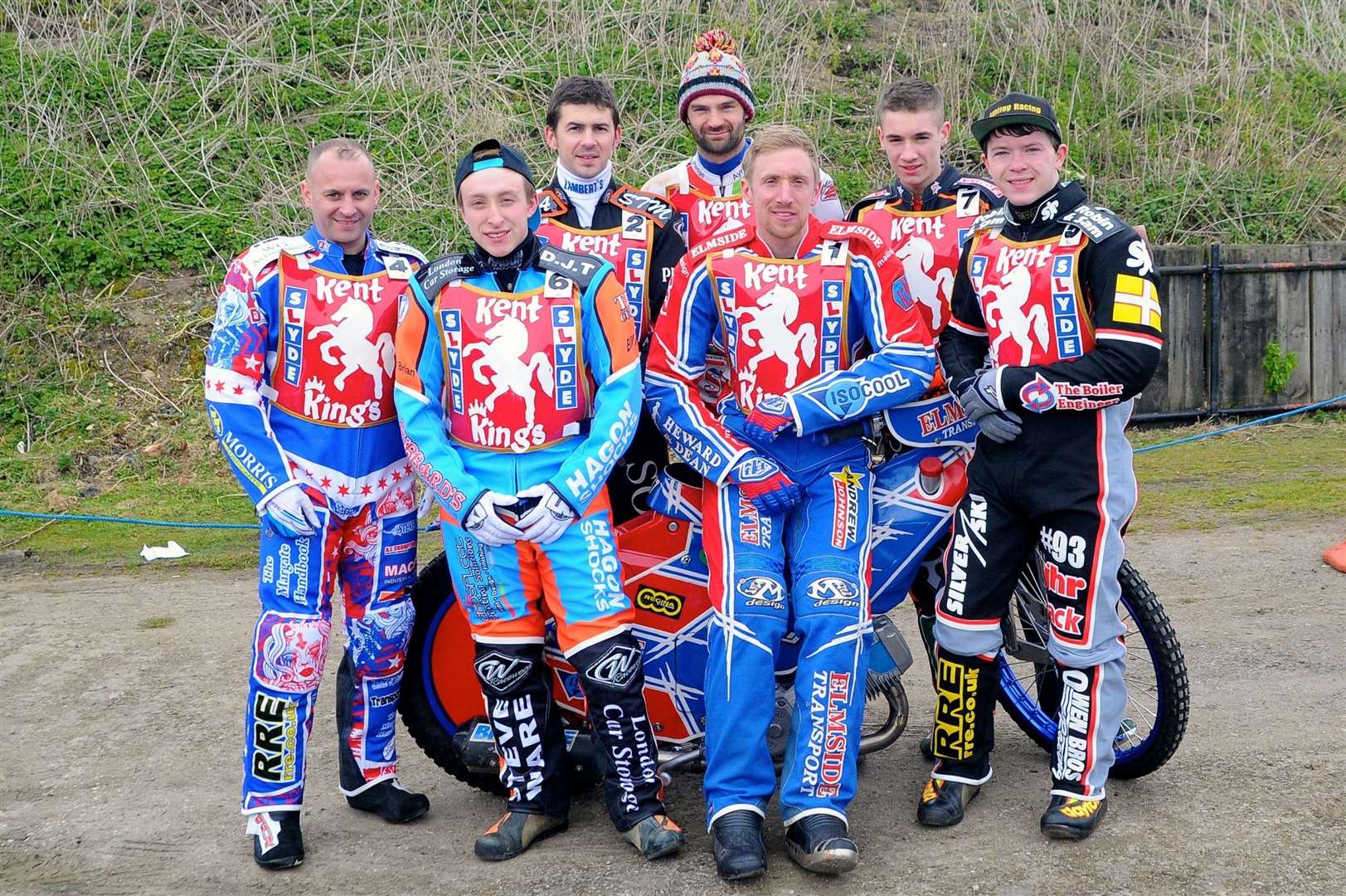 Kent Kings 2016 team line-up: David Mason, Danno Verge, Luke Clifton, Danny Ayres, Luke Bowen, Jack Thomas and James Shanes