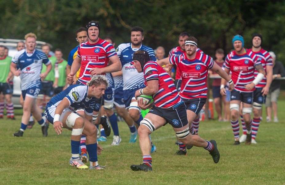 Match action as Tonbridge Juddians take on Sale. Picture: Ben Hardistry (51402884)