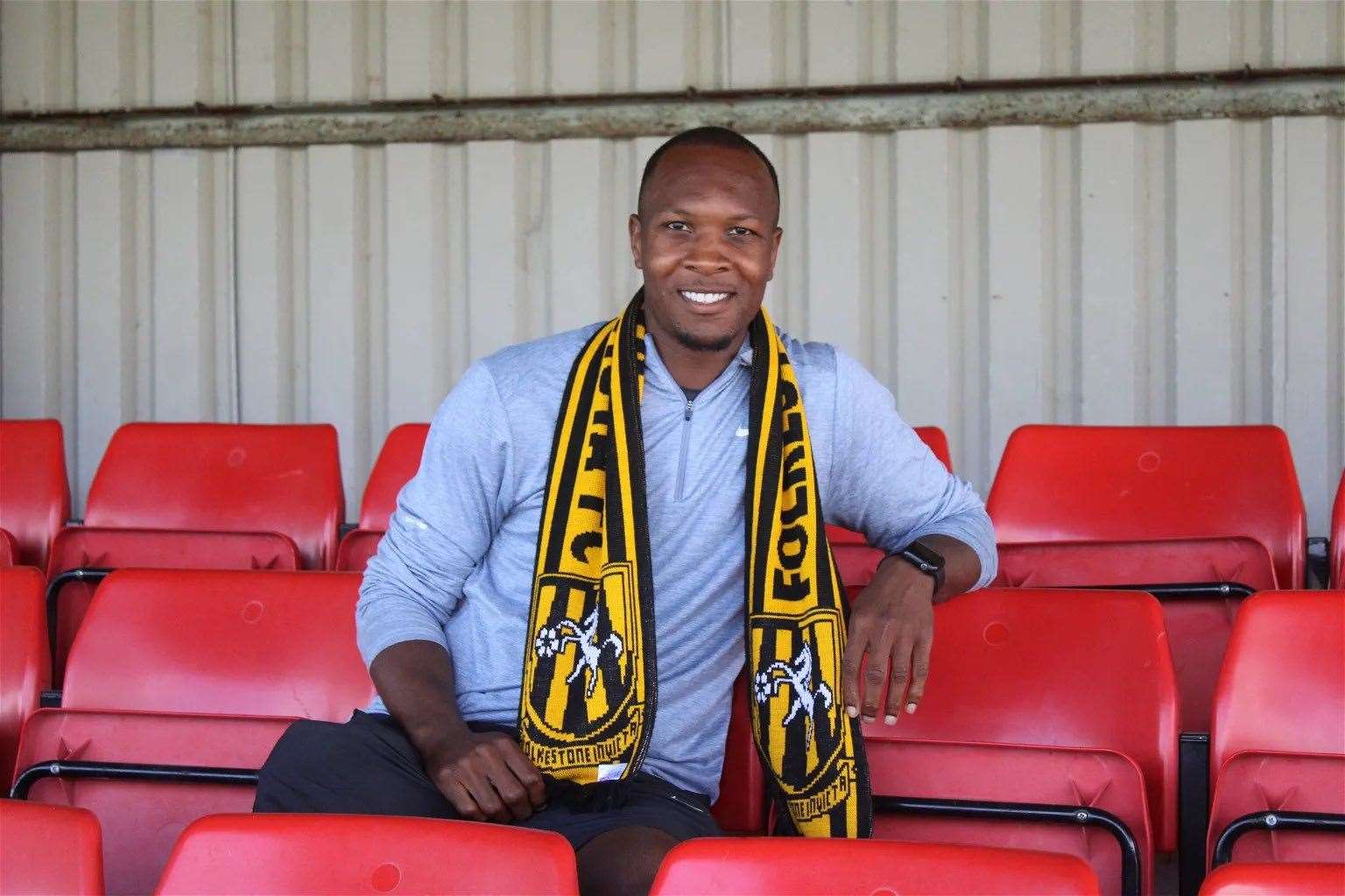 Gavin Hoyte is looking forward to getting started at Folkestone. Picture: FIFC