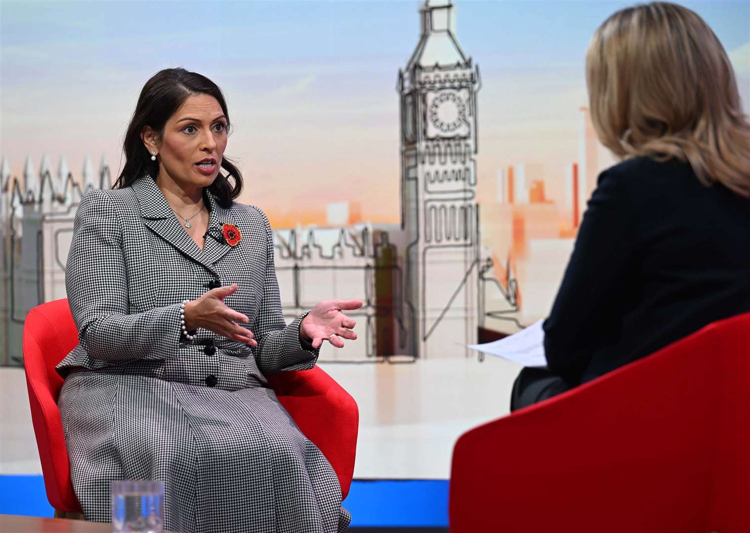 Shadow foreign secretary Dame Priti Patel said the Government should set out a pathway now for meeting the commitment (Jeff Overs/BBC/PA)