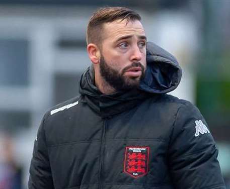 Faversham Town manager Sammy Moore. Picture: Ian Scammell