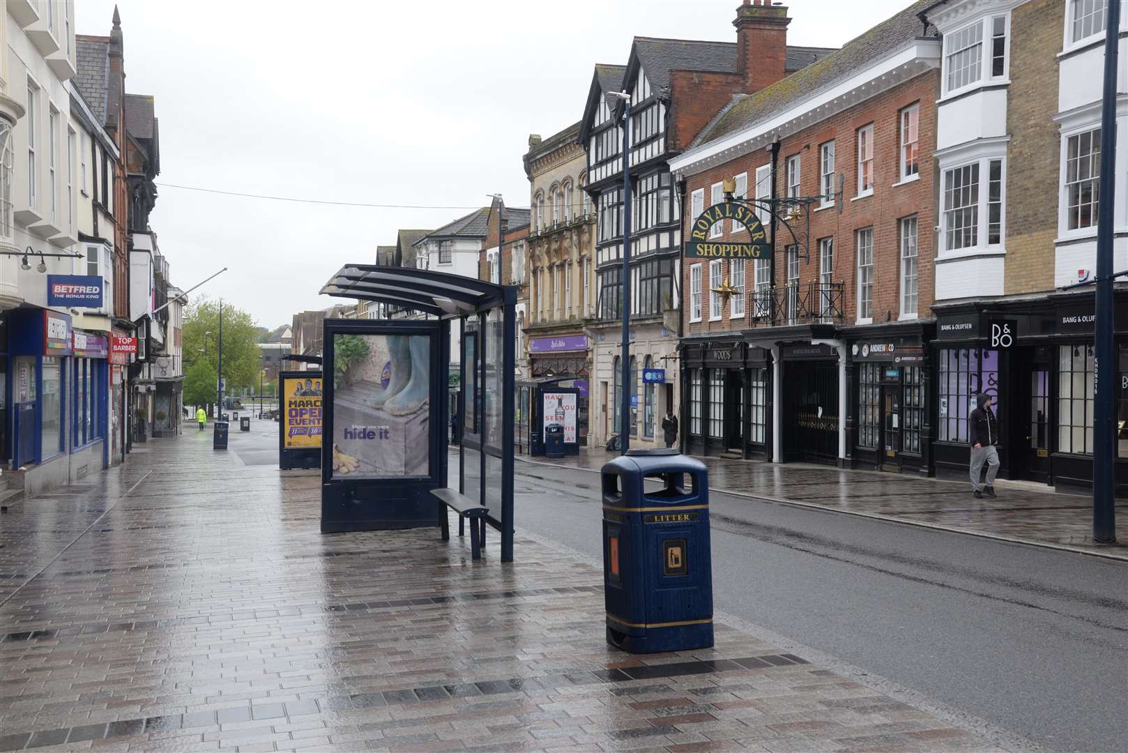 Not even the essential shopping trip was allowed for some. Picture: Chris Davey