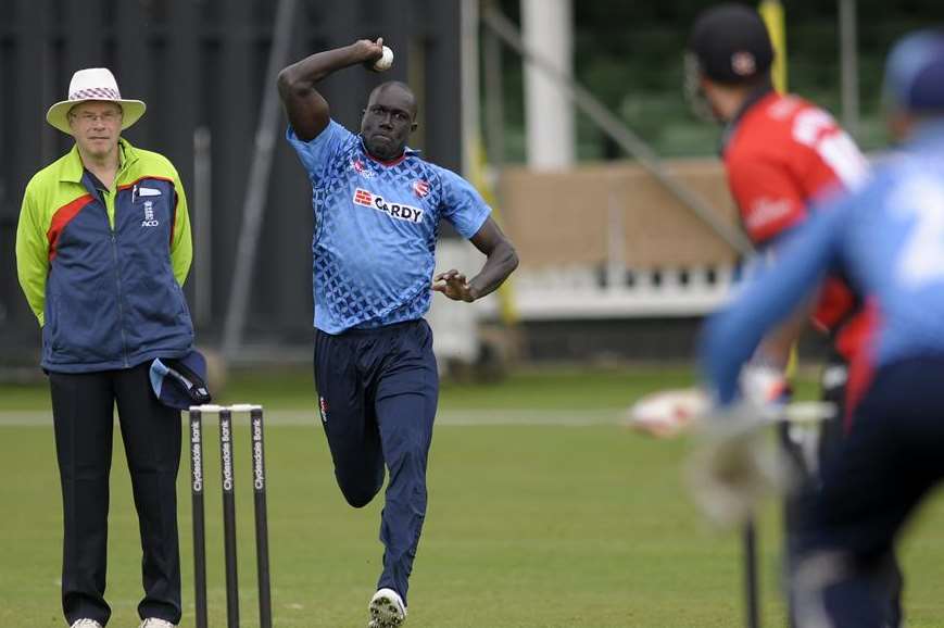 Robbie Joseph in action for Kent against Durham. Picture: Barry Goodwin