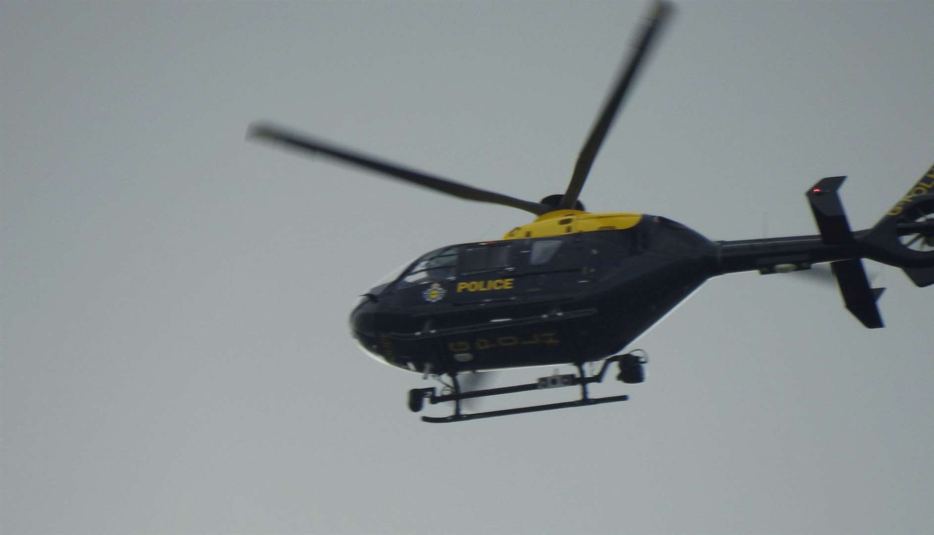 A police helicopter was heard flying over Medway Picture: Swale Weather