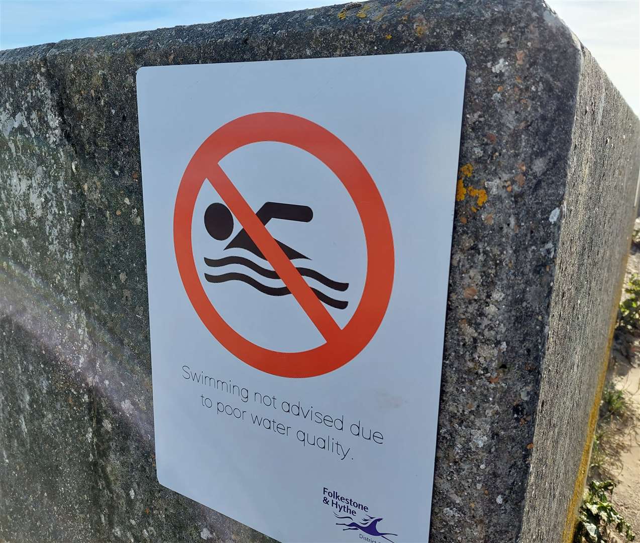 A 'do-not-swim' warning is in place at St Mary's Bay and Littlestone on Romney Marsh; Deal residents fear they may see something similar