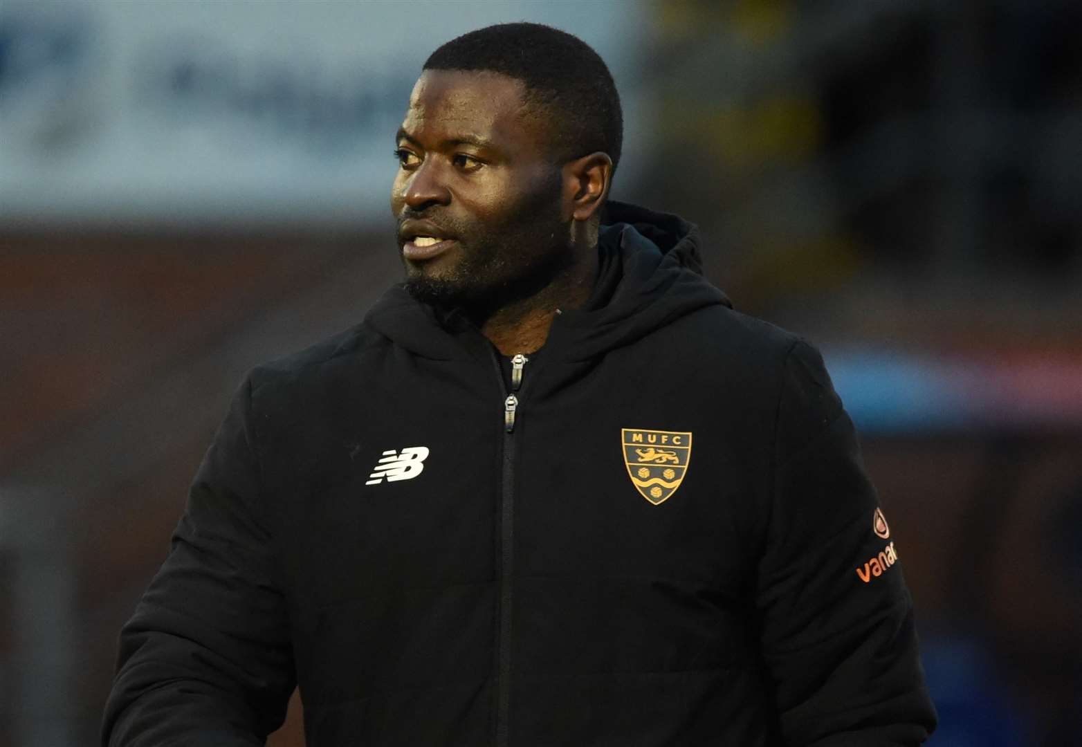 Maidstone United manager George Elokobi. Picture: Steve Terrell