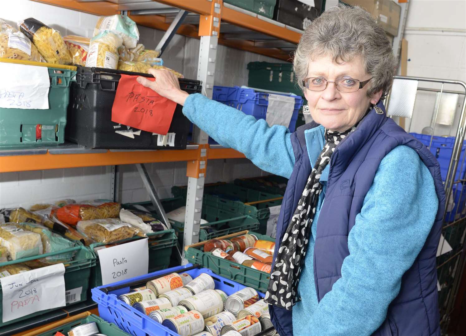 Project coordinator Sheila Ward made the decision to close the foodbanks in exchange for a home delivery service Picture: Chris Davey