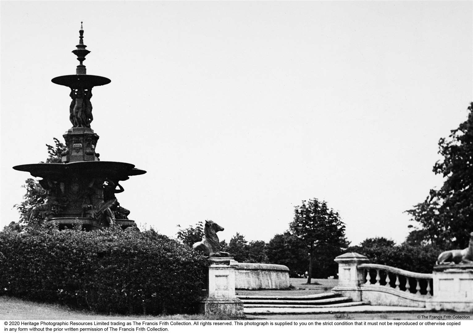 Dated around 1950, this picture shows the stags present but their antlers removed. Picture: The Francis Frith Collection