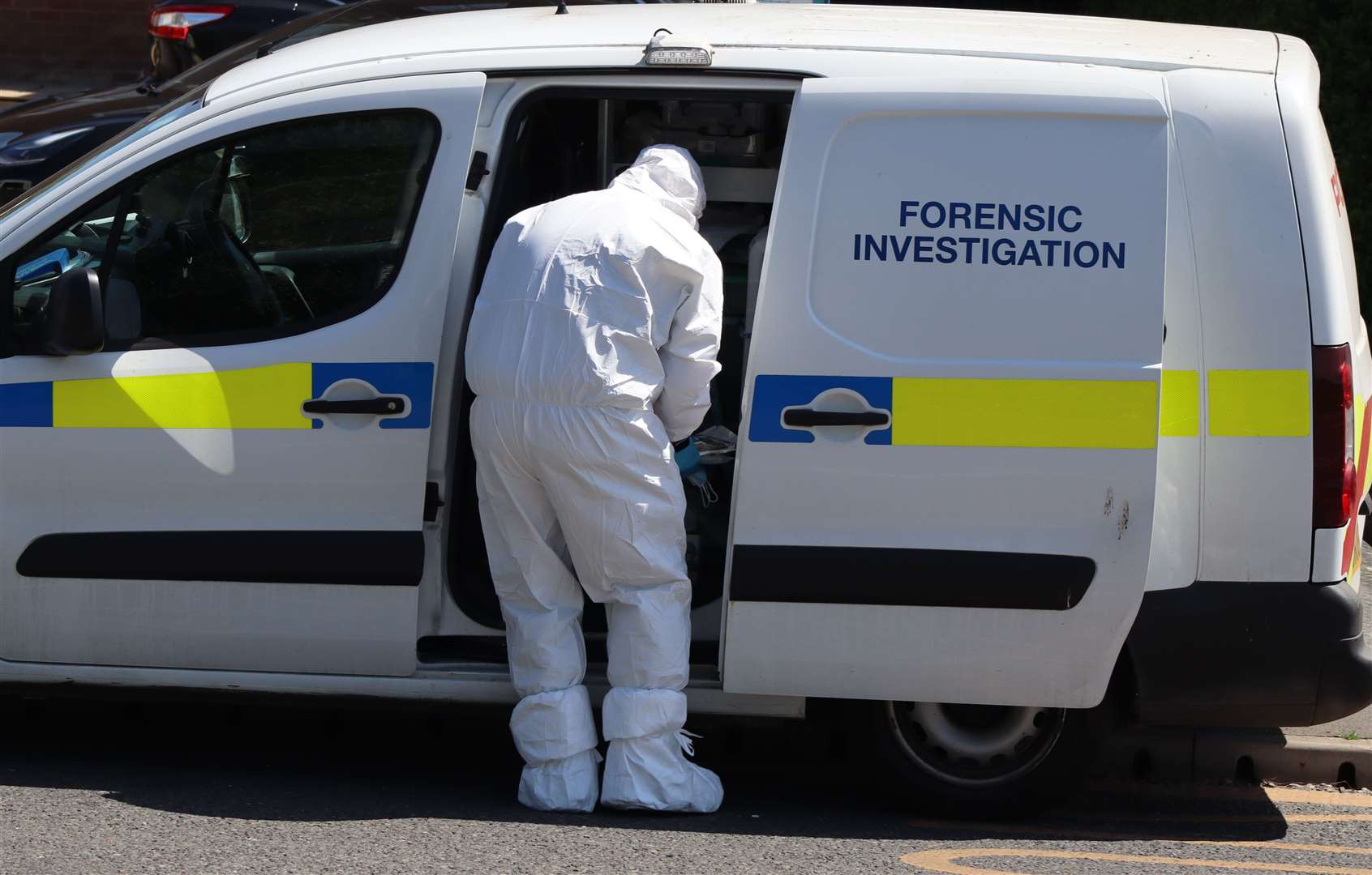 Police forensics officers have been investigating a property on the Isle of Sheppey since Saturday