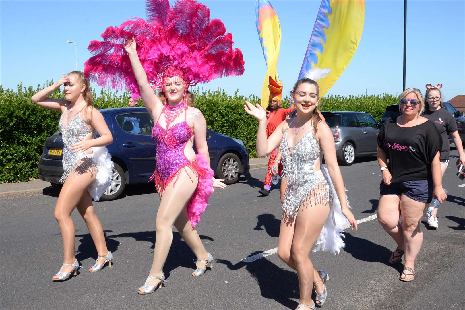 The Margate Carnival procession on Sunday. Picture: Chris Davey. (3437088)