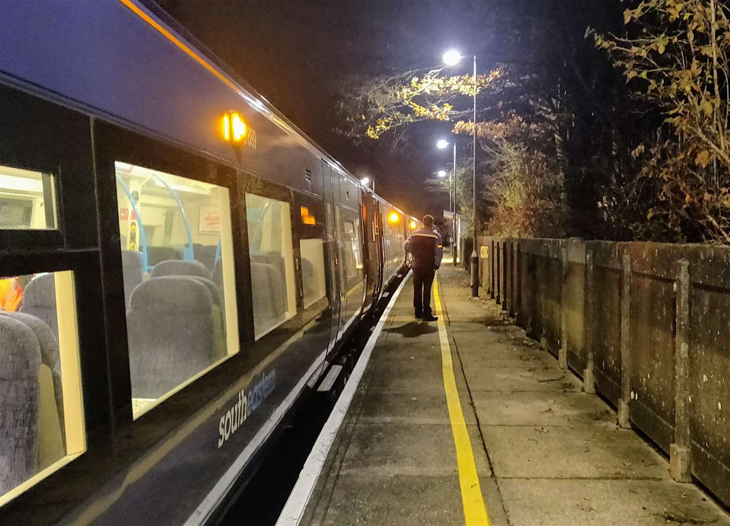 The air ambulance was called to Snowdown railway station