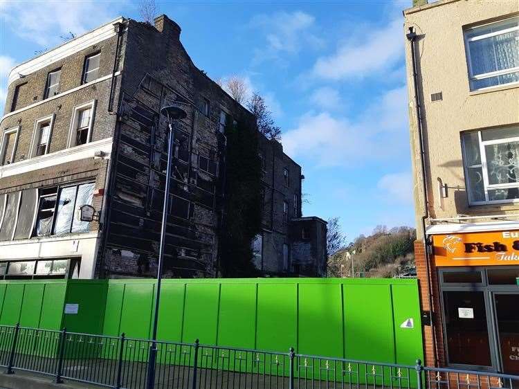 The site where The Crypt restaurant - which burnt down in 1977 - once stood