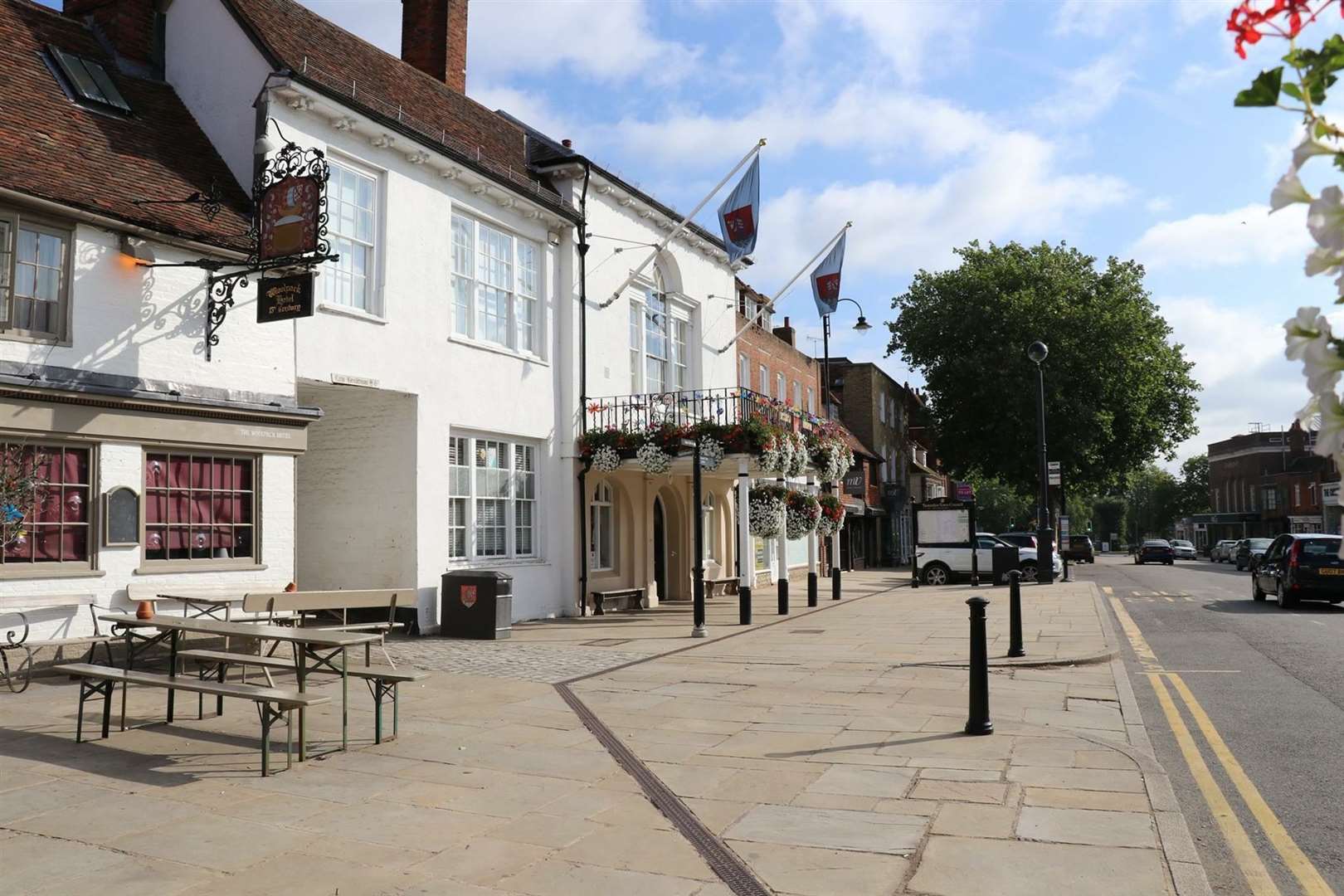 Tenterden town hall where a security guard is employed at meetings