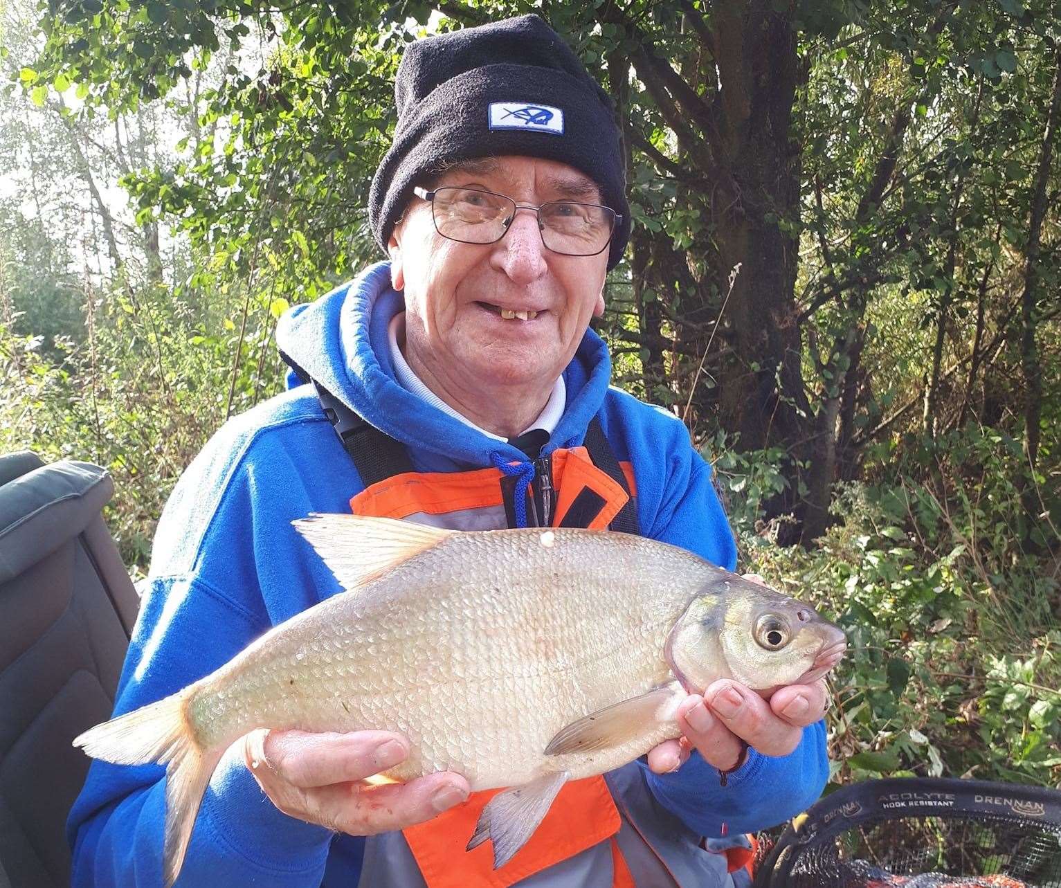 John Wells with a bronze bream. (42855120)