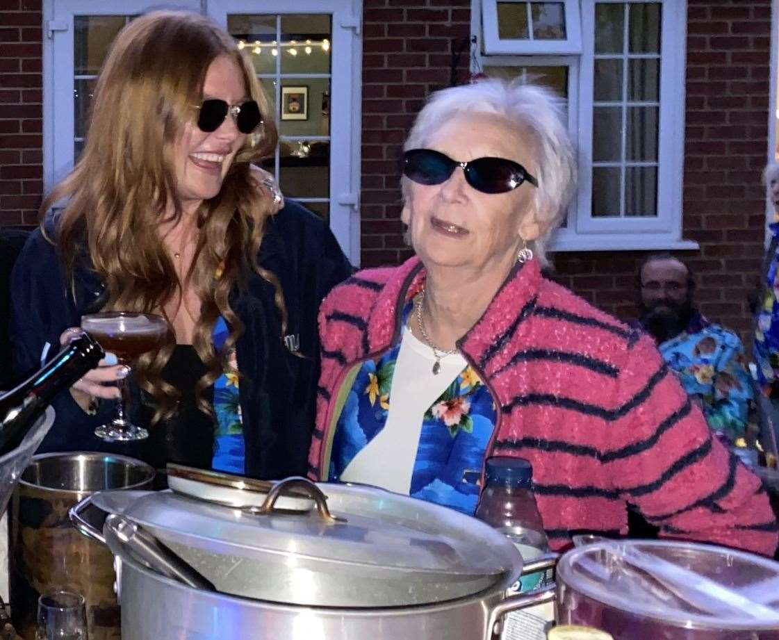 Carole with her granddaughter Jessica