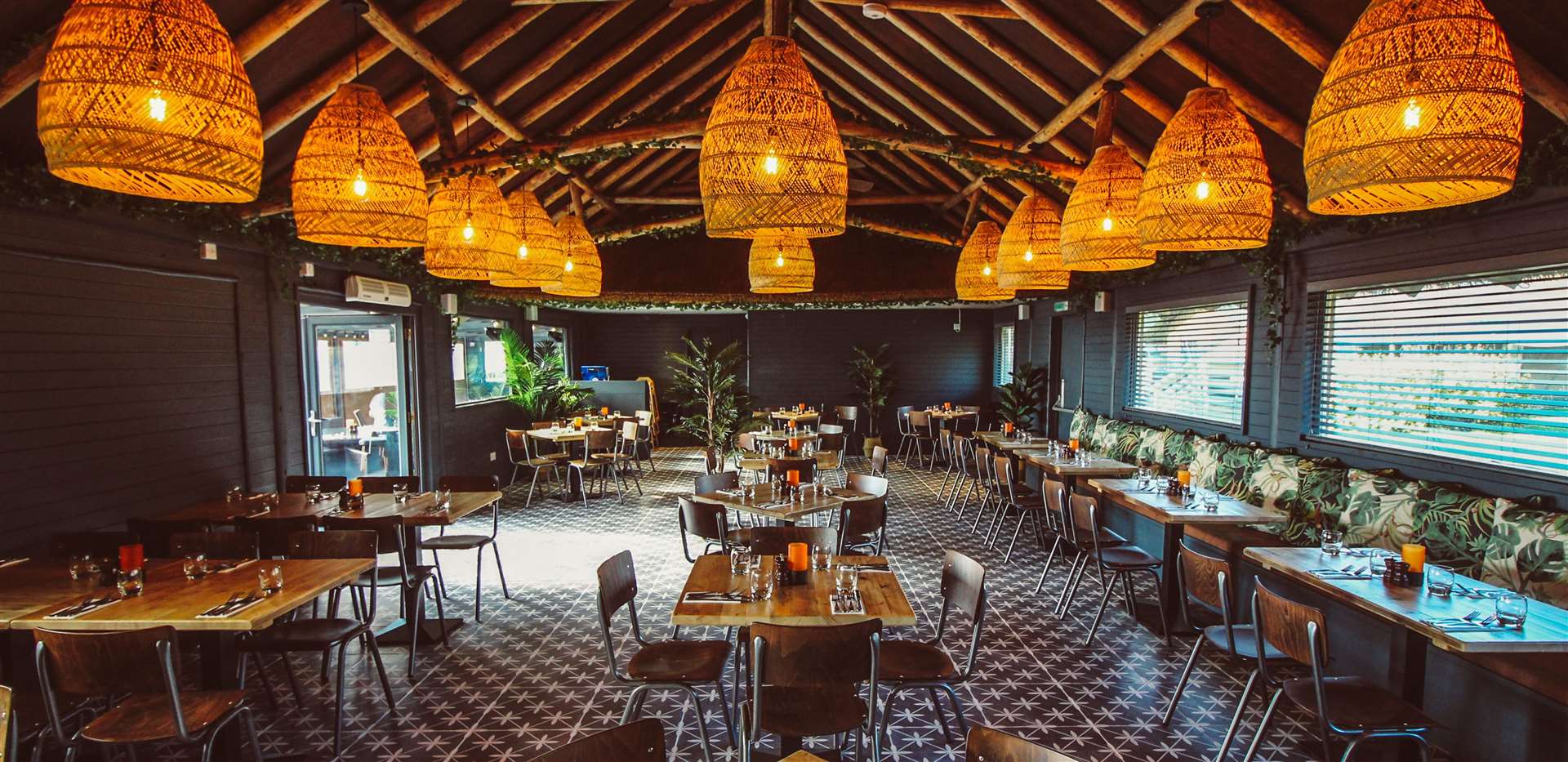 Bear Lodge Restaurant at Port Lympne Hotel and Reserve has reopened to the public for the winter months. Picture: Port Lympne Reserve