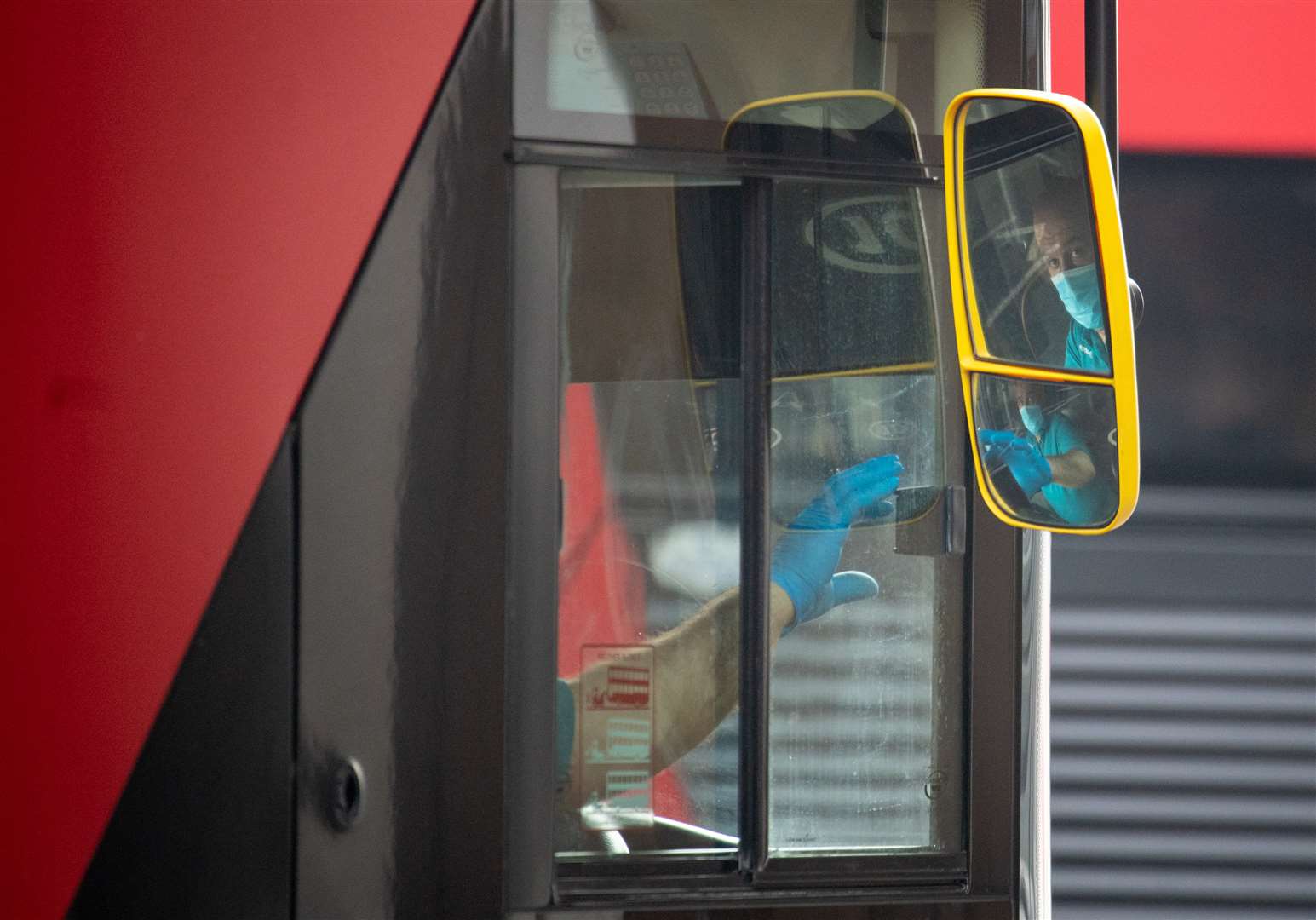 The deaths of transport workers were followed by pilot additional distancing measures on London buses (Dominic Lipinski/PA)