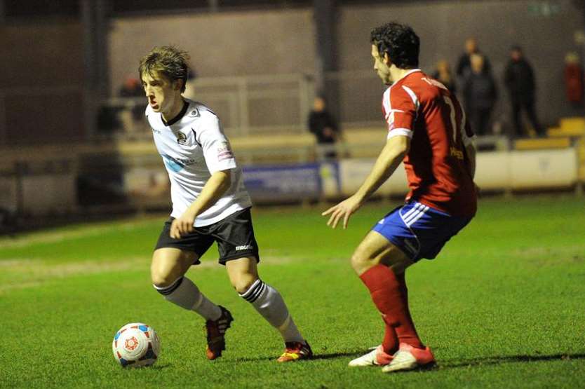 Alex Woodyard in action against Aldershot Town Picture: Simon Hildrew