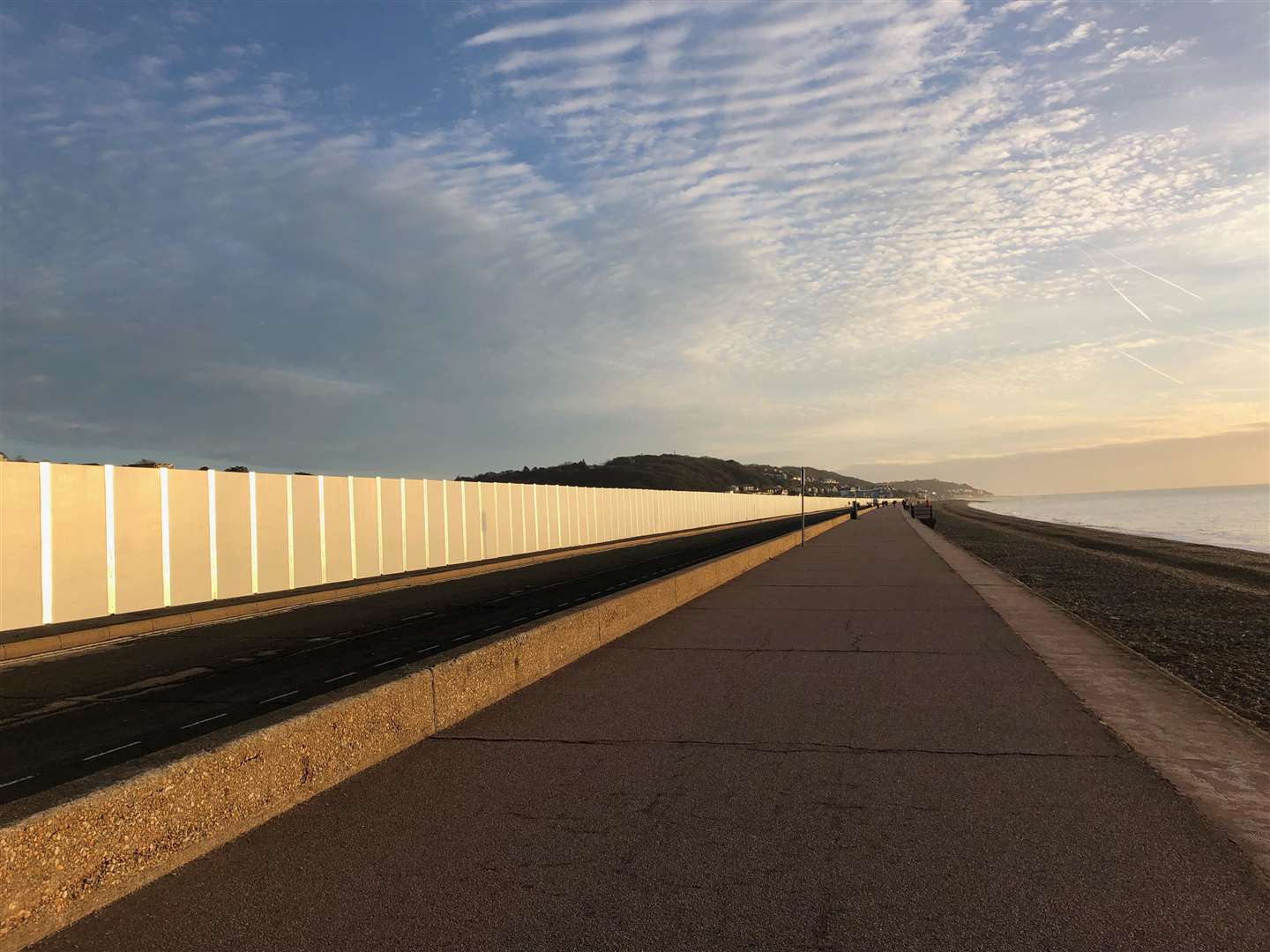 Hoardings around Princes Parade for the long-standing controversial seafront development