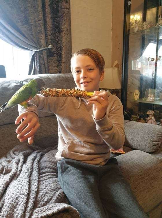 Alfie Springate of Sheerness with Stanley