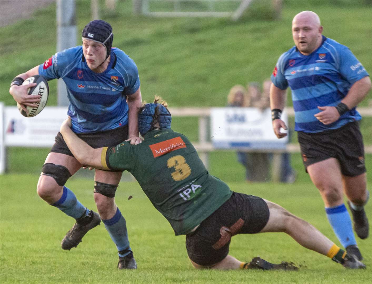 Canterbury's Jessie de Vries determined to keep possession against Bury St Edmunds. Picture: Phillipa Hilton