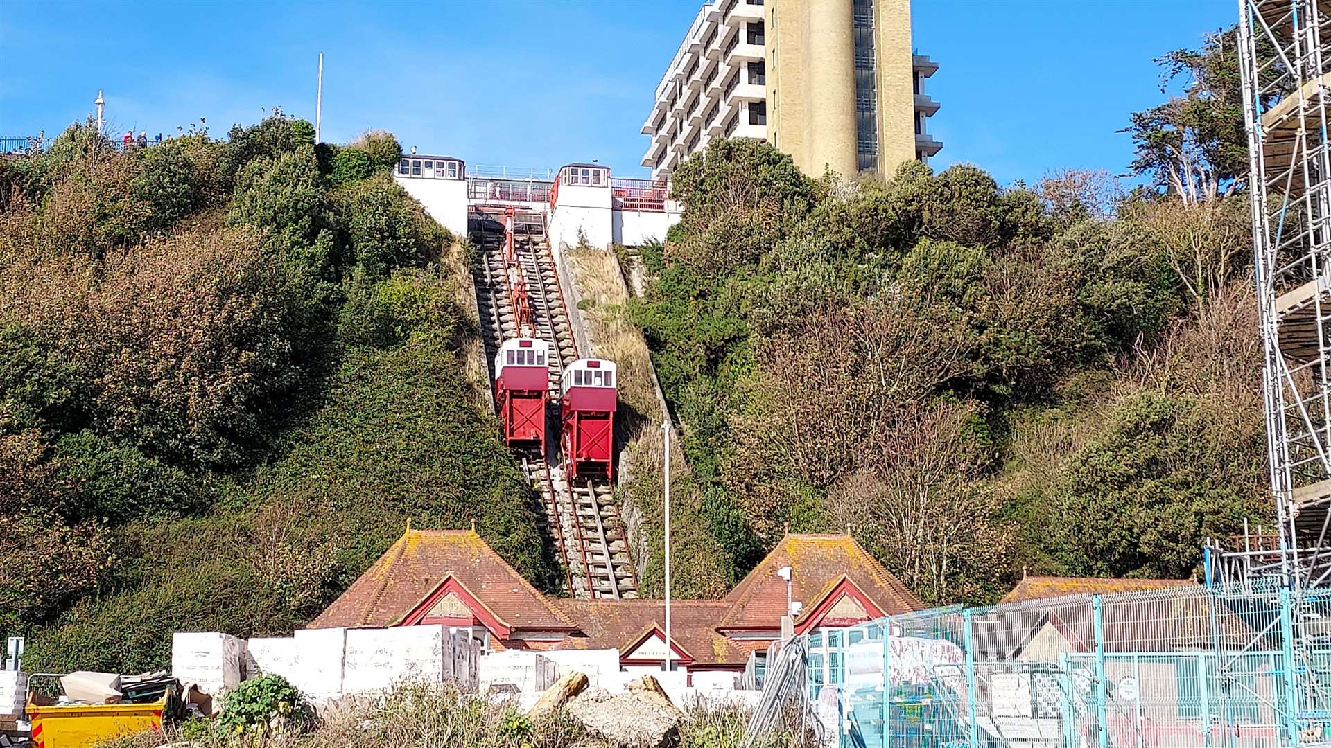 The Leas Lift funicular railway has been out of action since 2017