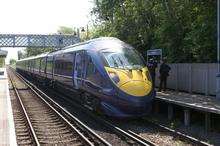 Southeastern High Speed train at Sandwich station