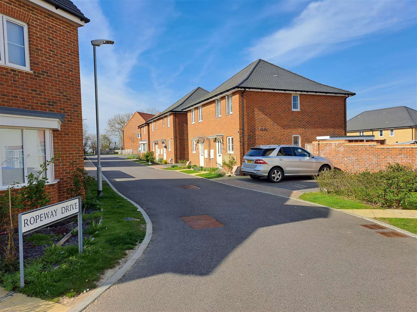 New houses at Ropeway Drive in Aylesham