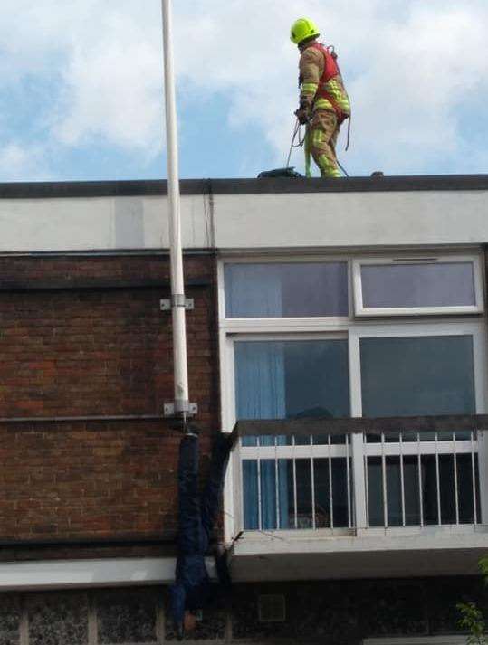 Training exercise at Canterbury Fire Station. Picture: James Garbett.