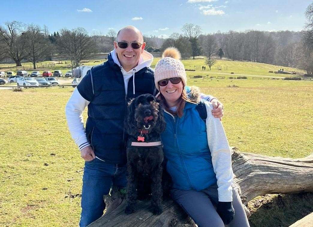 Graham says his dog Betty has helped him with anxiety since his cardiac arrest