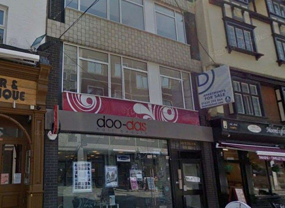 The proposals are for a bin storage area behind Doo-Das hair and beauty in Bank Street, Maidstone. Photo: Google