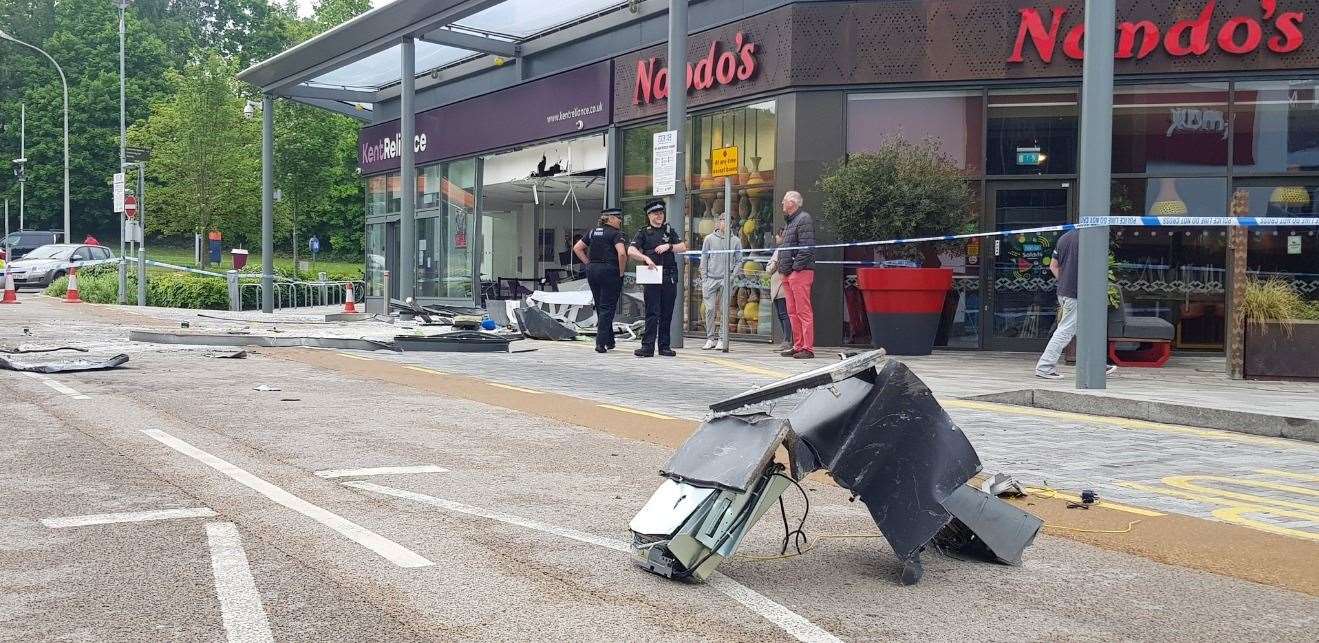 Ram raid at Hempstead Valley shopping centre, Gillingham. Picture: @Media999E (10701508)