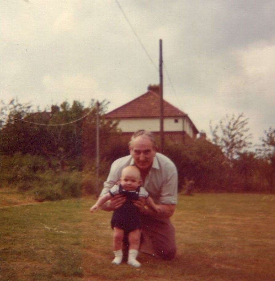 Couzens with his grandfather Walter who set up the family business BCB in Dover which closed in 2015.