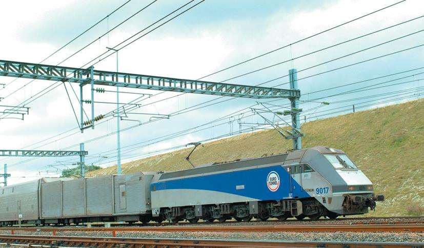 A Eurotunnel train