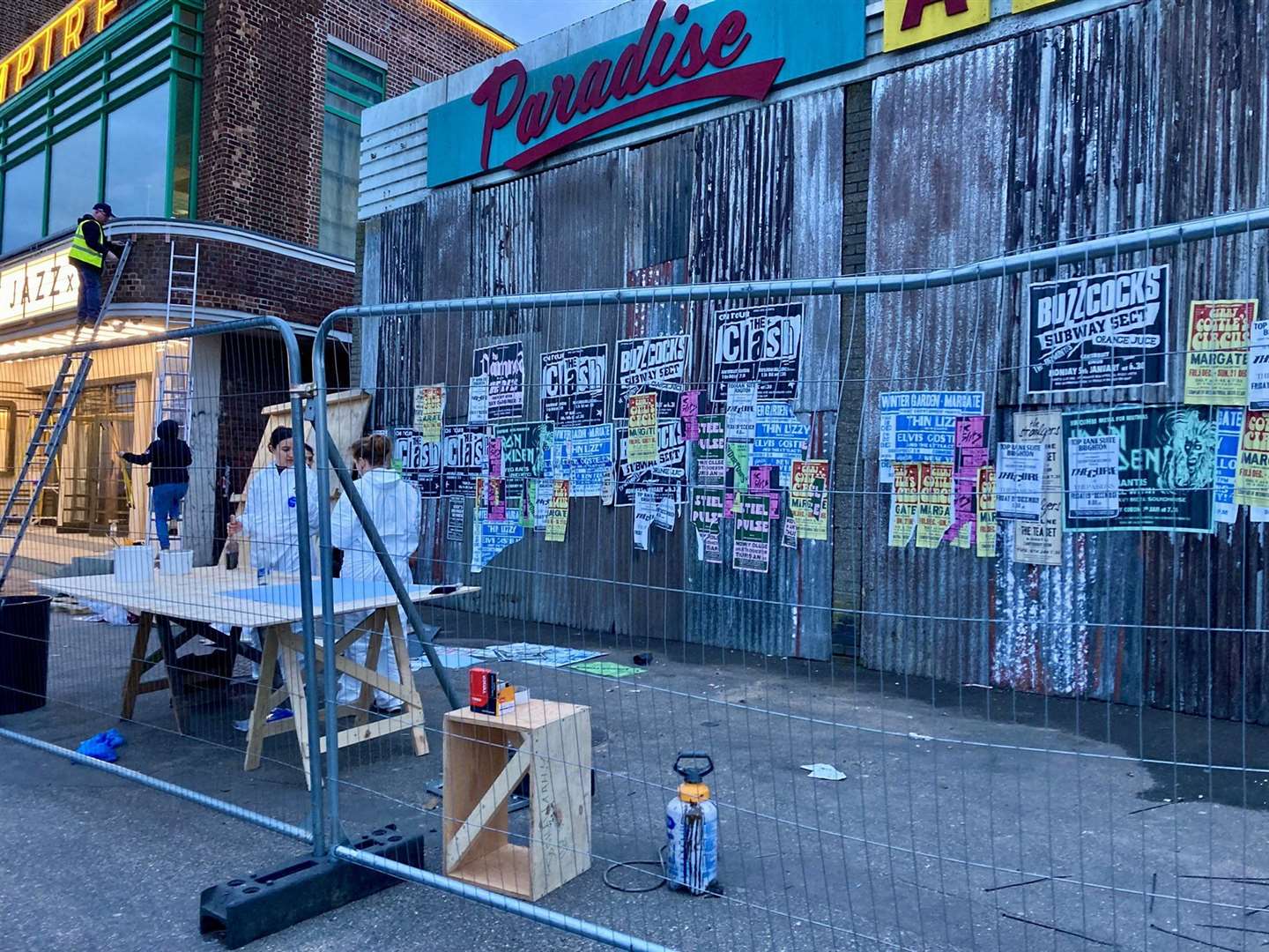 Margate has been transformed for the new film. Picture: Steve Hatt