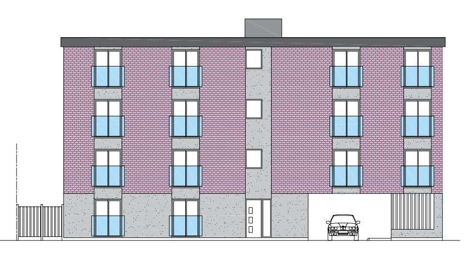 The proposed elevations for the apartment block. Picture: H Channa