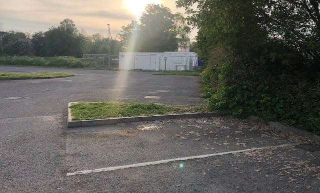 The massive car park is surrounded, on several sides, by building sites