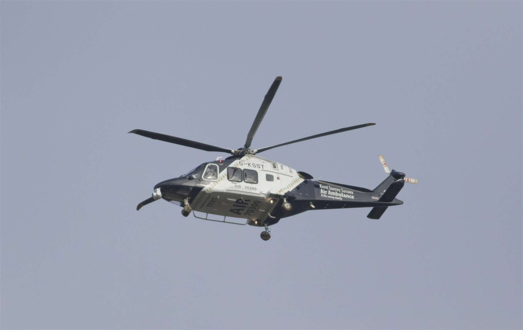 The air ambulance was seen in a field in Herne Bay. Stock picture