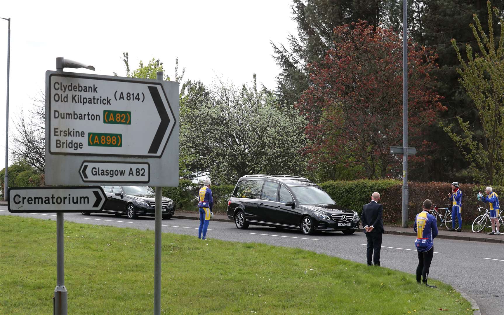 The funeral of lifelong member Mr Berry was held at Dalnottar Crematorium in Clydebank (Andrew Milligan/PA)