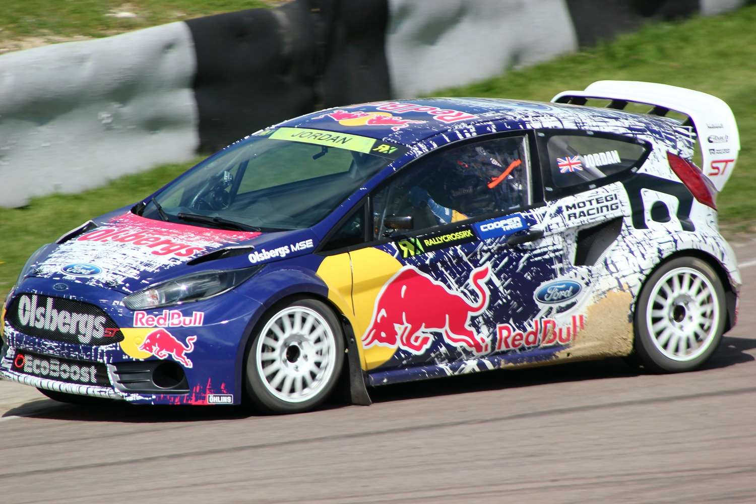 BTCC champion Andrew Jordan was pleased to be back. Picture - Joe Wright