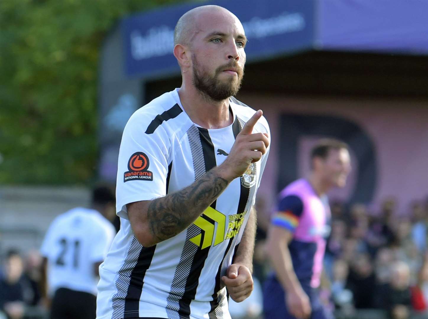 Midfielder Samir Carruthers scored direct from a corner in Dartford's win on Saturday over Tonbridge. Picture: Keith Gillard