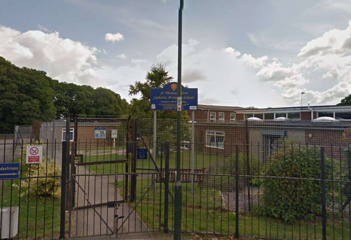 The incident occured at Sir Thomas Moore School in Walderslade (10456018)