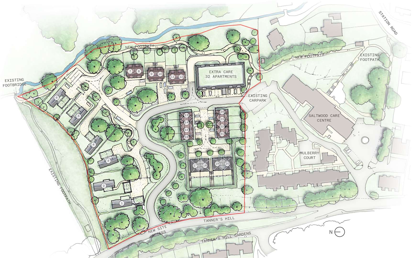 In total, 56 new homes are planned. Picture: GSE Group