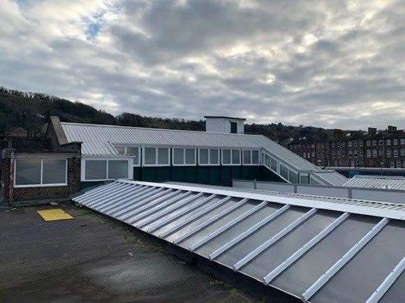 The work was for both the bridge and canopy. Picture: Network Rail