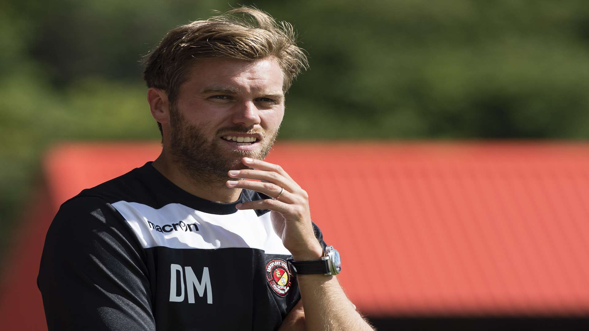 Ebbsfleet United manager Daryl McMahon Picture: Andy Payton