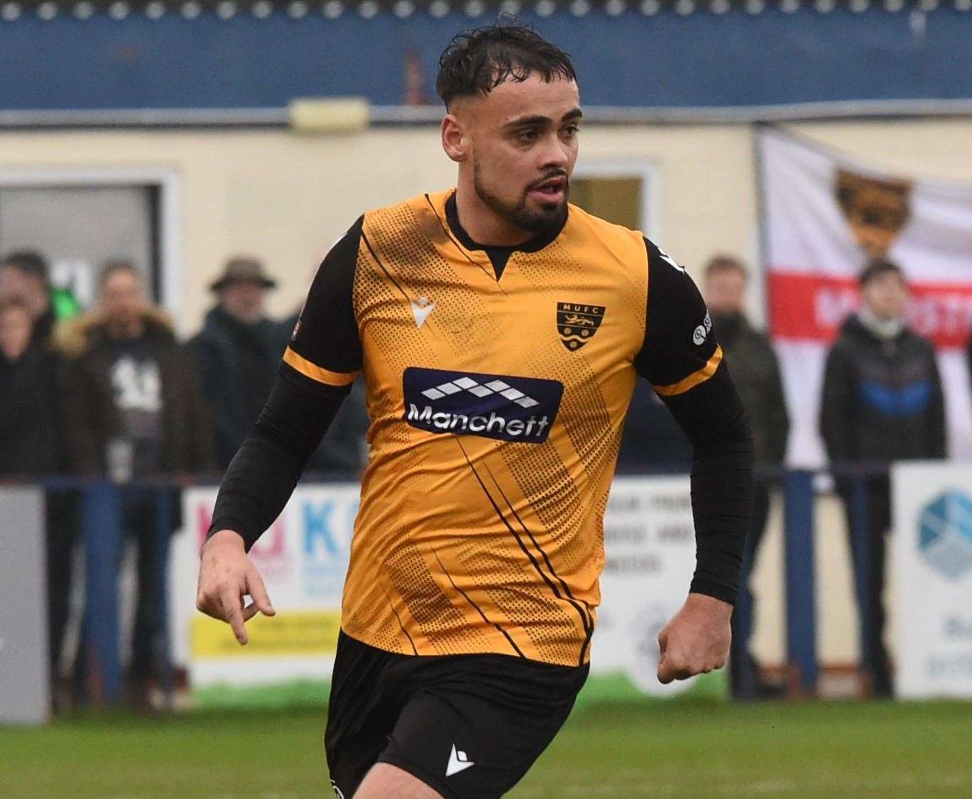 Maidstone United midfielder Michael Phillips Picture: Steve Terrell