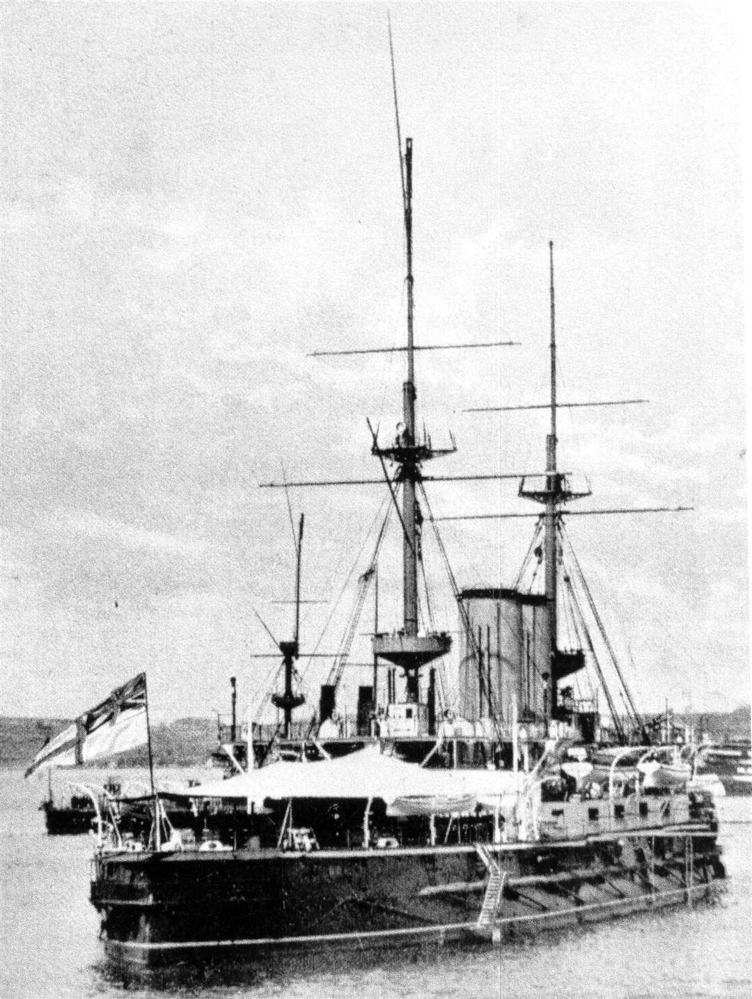 HMS Bulwark which was sunk off Sheerness on November 26, 1914 with the loss of 790 lives. Picture: David Hughes