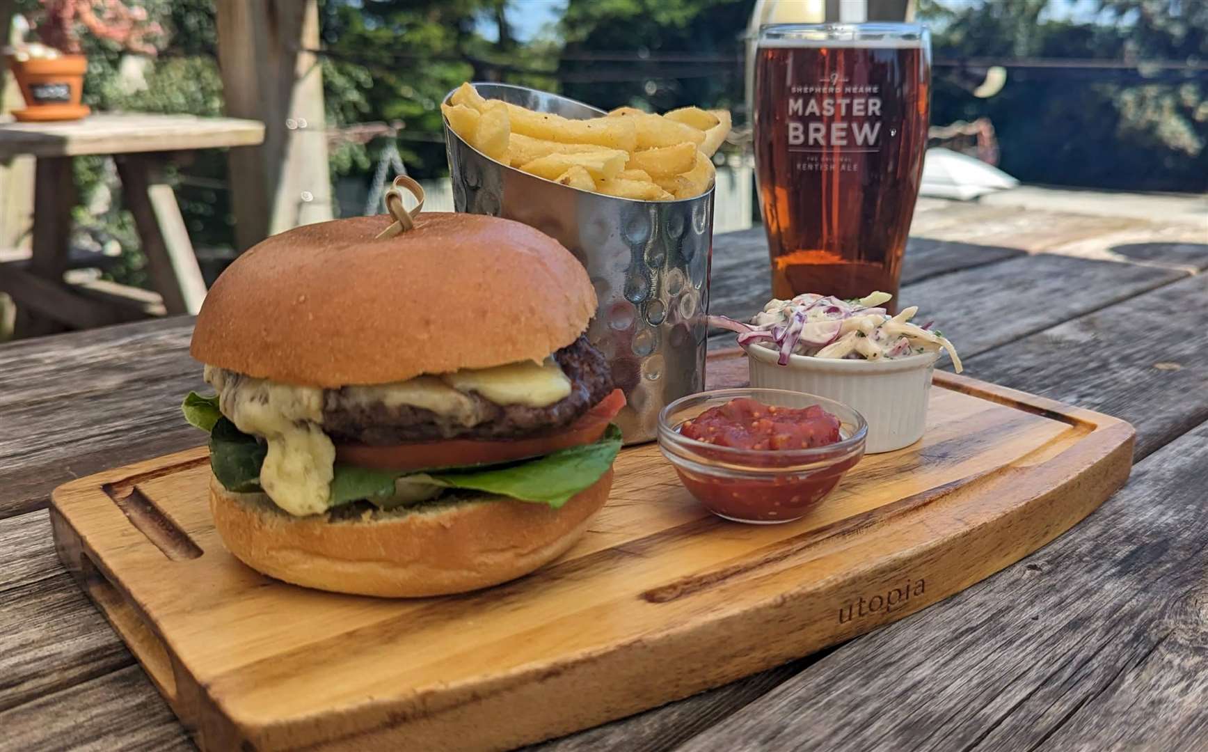 A well-deserved lunch stop at the Three Mariners