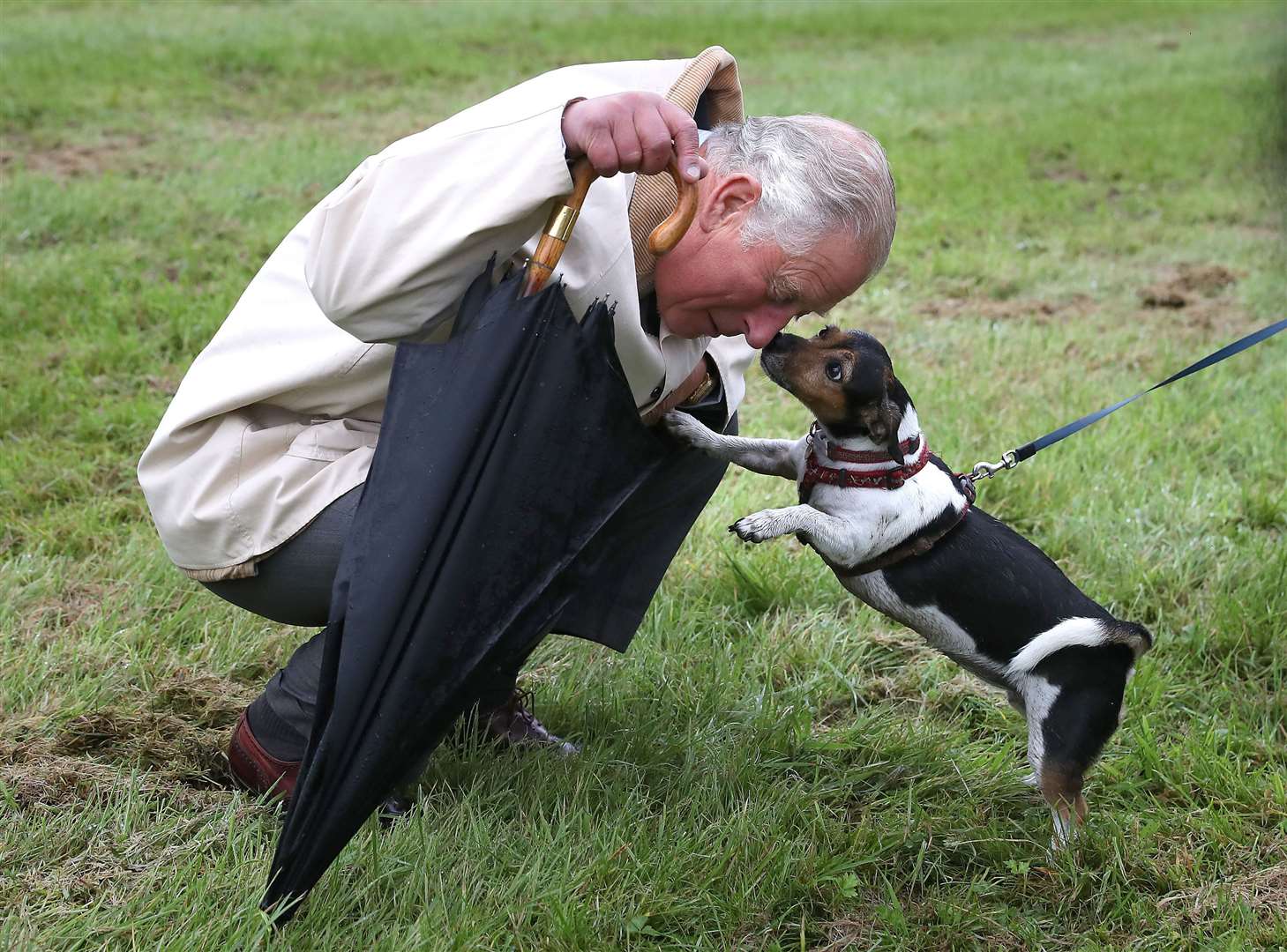 The then-Prince of Wales greeting Beth in 2017 (Andrew Milligan/PA)