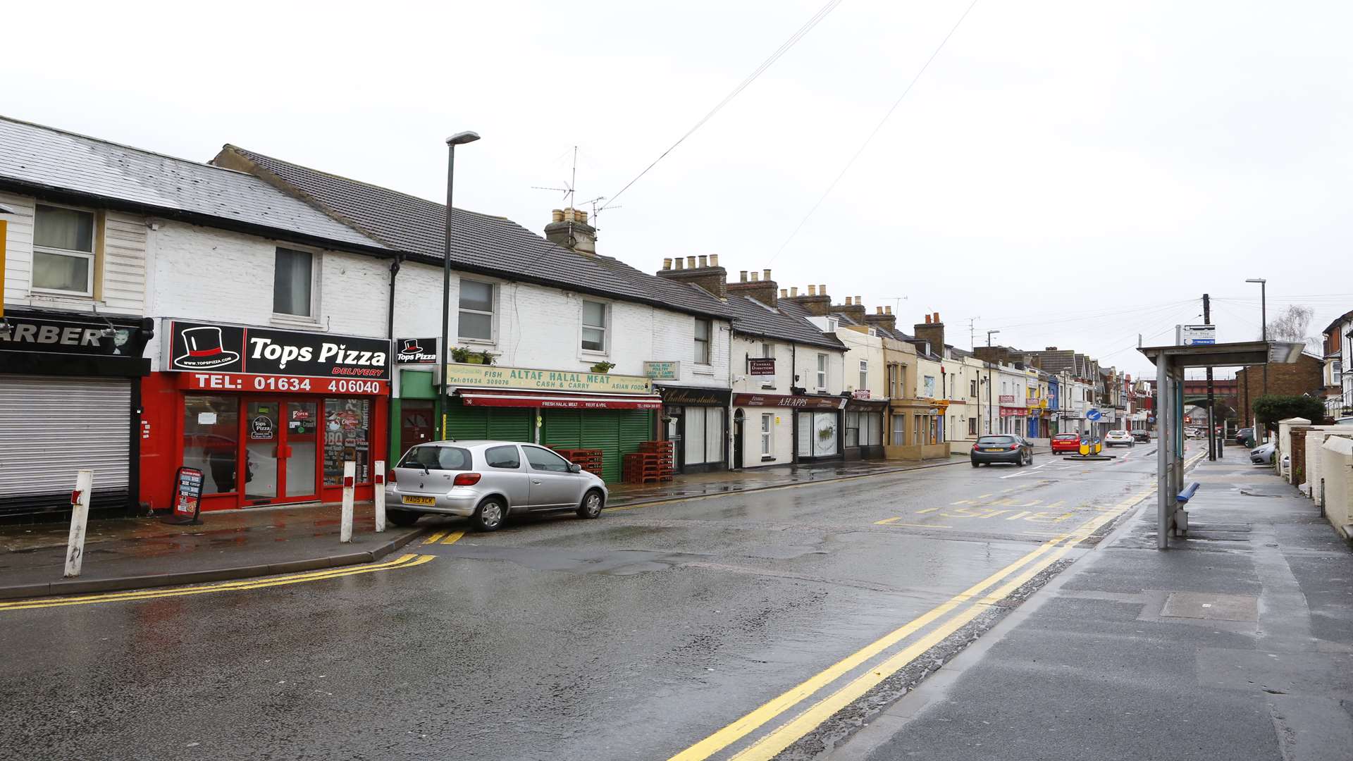 The man was struck by a car in Luton Road.